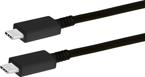 GE 6.5 ft. USB Type C Cable, USB-C to USB-C Charging Cable, Compatible with iPad Pro, MacBook Pro, Samsung Galaxy S10 S9 Note 9 8 S8 Plus, Black, ...
