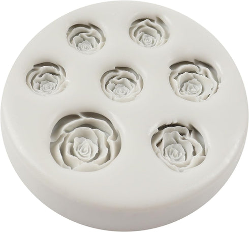 Rose Flower Fondant Candy Silicone Mold for Sugar Craft Cake Decorating Cupcake Topper Chocolate Polymer Clay Gum Paste...