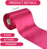 TONIFUL 4 Inch x 22 Yards Wide Hot Pink Satin Ribbon Solid Fabric Large Ribbon for Cutting Ceremony Kit Grand Opening Chair Sash Table Hair Car Bo...