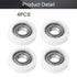 MroMax Roller Idler Bearing Pulley-8 x 22 x 7mm Sliding Conveyor Nylon Wheel with 688ZZ Bearing for Furniture, Hardware Accessories and Mobile Doo...