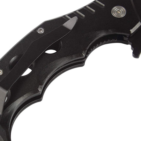 Andux Karambit Liner Lock with Pocket Clip Claw Knife Tactical Survival EDC WD02 (Black)...