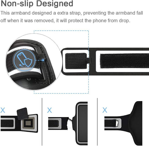 Galaxy Note 20, 20 Ultra Armband, JEMACHE Gym Running Workouts Water Resistant Arm Band Case for Samsung Galaxy Note 20/20 Ultra with Key Holder (...