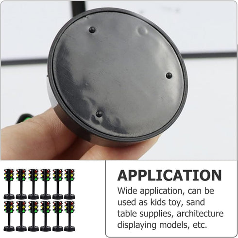 Toddmomy 12pcs Sound Child Traffic and Play, Light Sand Learning Signs: Model Signs Signals Party Mini Toddler Toy, Educational Early Lights Kids ...