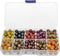 200pcs 8mm Stone Beads Kit Round Loose Gemstone 10 Color Wood Beads for Bracelet Necklace Earrings Jewelry Making...