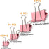 Binder Clip Paper Clamps, Assorted Sizes (Mini, Small, Medium, Large), 100 Pcs Clips for Office School Supplies (Pink)...