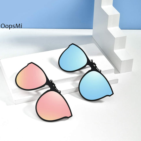 Polarized Clip-on Sunglasses TR90 Frame Flip Up Driving Glasses For Prescription Glasses...