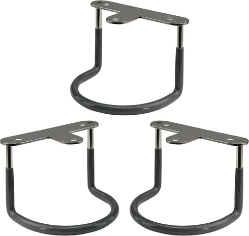 Skywin Rubberized Under Desk Laptop Mount - 3 Racks in 1 Set to Hold Under Desk Laptop Holder Organizer Rack with Screws (Laptop Not Included)...