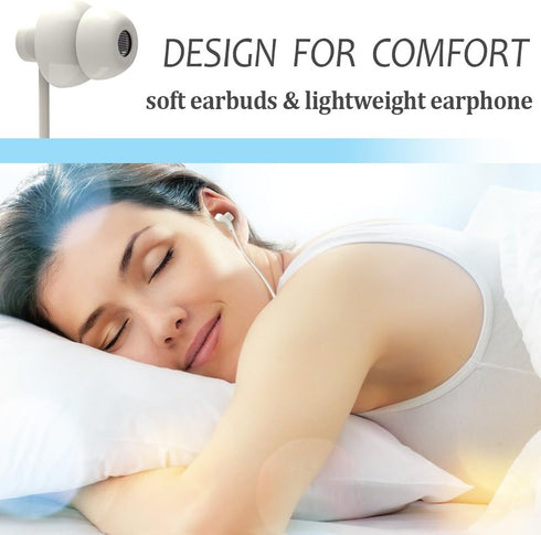 Sleep Soundproof Earbuds Headphones, Noise Isolating Soft Earbuds for Sleeping, Nighttime, Insomnia, Side Sleeper, Snoring, Travel, Meditation & R...