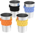 Rich&Ray 12oz Magnetic Fridge Cups, Magnetic Hanging Cup Hanging on Fridge, Ruesuable Stainless Steel Cups with Silicone Cup Holder for Fridges or...