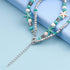 Boho Starfish Anklet Bracelet Sea Turtle Turquoise Chain Anklet Layered Turtle Pendant Ankle Bracelets Beach Blue Beads Foot Chain Jewelry for Wom...