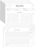100 Count Recipe Cards, Recipe Cards 4x6 Inch White, 4x6 Recipe Cards Double Sided, Blank Recipe Cards for Bridal Showers and Wedding, Christmas G...