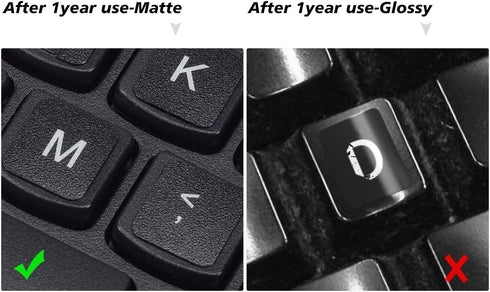 3PCS Universal English Keyboard Letter Stickers, Replacement English Keyboard Stickers with Black Background and White Lettering for PC Computer L...