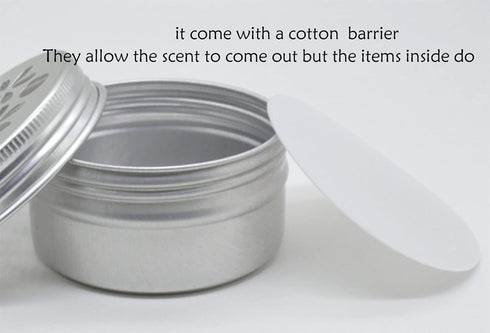 Dog skent Work tins 6 Pack?Dog Scent Training Box?Dog Nose Work containers (drip-c)...