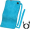 USB Heating pad for Back, Neck, and Shoulder Pain Relief with Two Straps - Dry & Moist Heat Therapy Option (Blue)...