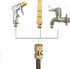 Garden Hose Quick Connectors, Solid Brass 3/4 inch GHT Thread Easy Connect Fittings No-Leak Water Hose Male Female Value Pack (3)...