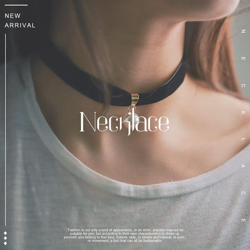 JAKAWIN Choker Necklace Adjustable Black Collar Necklaces for Women NK129...