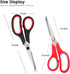 Scissors Set of 3-Pack, 8" Scissors All Purpose Comfort-Grip Handles Sharp Scissors for Office Home School Craft Sewing Fabric Supplies, High/Midd...