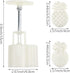 2 Set Pineapple Plastic Mooncake Mold Pineapple Lotus Stamp Hand Press Moon Cake Mould Pineapple Mooncake Cookie Cutter Bakeware Tools...