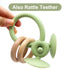 Gogzy - Parent-Child Interactive Silicone Baby Toy Set - Suction Cups Education Teething Toys for Infant Toddler Ages 6M+, BPA Free (Olive)...