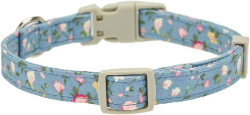 Dog Collar with Bowtie,Cotton Floral Bowtie Dog Collars for Small Medium Puppy Female & Male Dogs,Wedding Holiday Pet Collars...