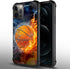 DAIZAG Case Compatible with for iPhone 13 Mini Ice Fire Basketball Phone Case Shockproof Soft TPU Phone Case for Boy Men Gift Case for iPhone 13 M...