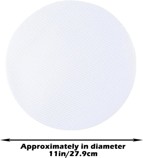 Stohua 5 pcs Non Stick Silicone Steamer Liners Mesh Mat Round Pad for Bamboo Steamer, Reusable,Flexible-11" Diameter...