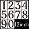 DXCYZ 12 Inch Large Number Stencils Kit 0-9 Address Number Stencil, 10PCS Reusable Plastic Painting Number Templates for Mailbox Signs, Door, Cars...