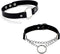 COLORFUL BLING 2pcs/Set Love Heart PU Leather Choker Necklace Collar O-Ring Gothic Punk Rock Adjustable for Women Cosplayer Party Accessory...