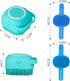 3PCS Dog Bath Brush | Dog Shampoo Brush | Dog Scrubber for Bath | Dog Bath Brush Scrubber | Dog Shower/Washing Brush with Adjustable Ring Handle f...