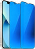 2 Pack Anti-Blue Privacy Tempered Glass for iPhone 13 /iPhone 13 Pro/iPhone 14 Mirror Anti-Spy Screen Protector Anti-Peeping Film Electroplated 6....