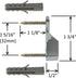 60" Polished Chrome Oval Closet Rod with Screw-On End Supports | 1 Pack...