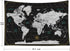 CAPSCEOLL World Map Tapestry Wall Hanging Black White Large Map Tapestry Home Décor for Bedroom 92.5X70.9 Inch...