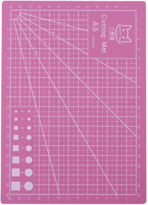Self Healing Cutting Mat, A5 PVC Cutting Mat Non Slip Bottom Cut Pad Board for Scrapbooking Quilting Sewing Handmade DIY Tool()...