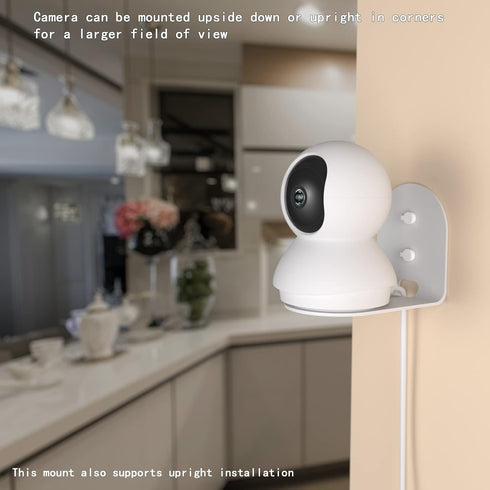 Aluminum Wall Mount Compatible with TP-Link Tapo C210 C200 Pan Tilt Security Camera for Baby Monitor, Allows The Best Range of Camera Motion witho...