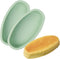 Silicone Oval Cheesecake Pan (2 Pack) - Non-Stick Silicone Cake Bread and Meat Bakeware for Oven, Pot Baking in Home, Kitchen & Bakery Use QLG0111...