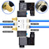 TAILONZ PNEUMATIC Solenoid Valve 4V220-08 DC12V 1/4"NPT Double Coil Pilot-Operated Electric 2 Position 5 Way Connection Type Black...