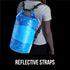 Gorilla Gear Heavy Duty 100% Waterproof IPX 6 Dry Bag, Tear and Puncture Resistant Bags Kayaking Boating Hiking Camping Swimming Water Sports, Lig...