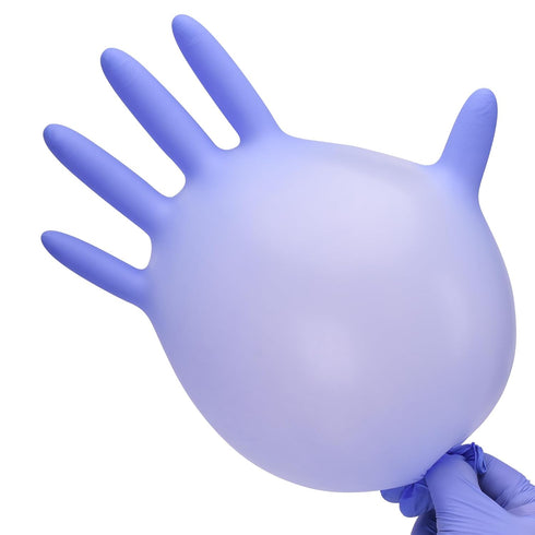 Disposable Nitrile Exam Gloves, 3mil, Medium, Box of 50, Violet Nitrile Gloves Disposable Latex Free for Medical, Cleaning, Cooking & Esthetician,...
