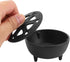 Black Iron Shaped Incense Burner, Sturdy Home Decor, Incense Burner Incense Holder Convenient for Aromatherapy with Sand, Ideal for Any Room...