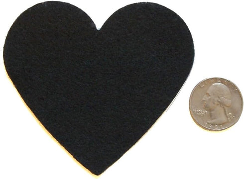 Playfully Ever After 3 Inch 28pc Felt Hearts (Black)...