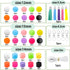 131 PCS Silicone Beads for Keychain Making Kit,12mm 15mm Round 14mm Polygonal Rubber Beads Multicolor Bulk Silicone Loose Beads for DIY Necklace B...