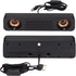 Portable HiFi Sound Wired Computer Sound Bar, USB Powered 3.5mm Audio Jack 60Hz-20kHz Speaker for Desktop, Laptops, Phones, Tablets, Xbox, Noteboo...