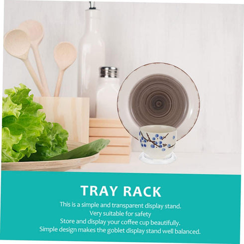 Alipis 2pcs Plate Display Stand China Dish Shape Acrylic...