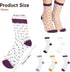 5 Pairs See-Through Socks Colorful Striped Dot Ultra-Thin Glass Socks Sheer Socks Mesh Casual Lace Socks Thin Fishnet Socks for Women...