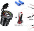 iMESTOU Car Charger Dual USB 4.8A Waterproof with LED Digital Voltemeter & Switch ON/Off for 12V/24V Marine, Boat, Motorcycle, Golf Cart, Truck an...