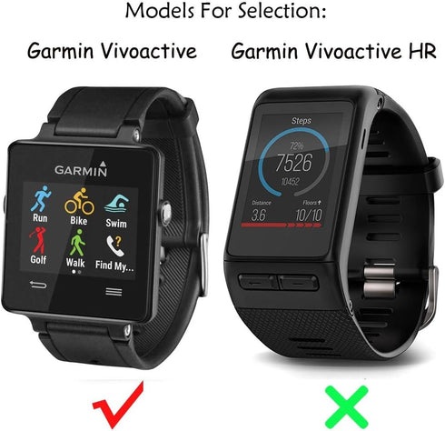 Band for Garmin Vivoactive, Soft Silicone Replacement Watch Band for Garmin Vivoactive/Vivoactive Acetate (No Tracker, Replacement Bands Only)...