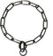 Platinum Pets Coated Fur Saver Chain Training Collar, 27-Inch by 4mm, Black Chrome...