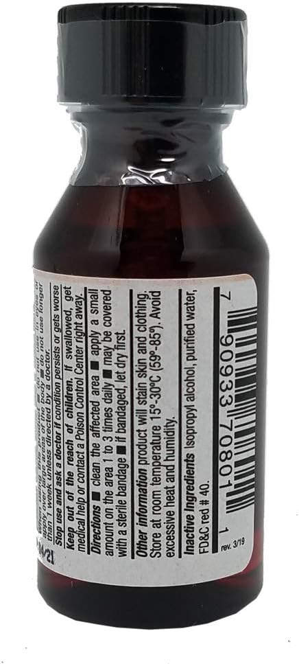 Antiseptic 1oz Prevent infection in cuts, scrapes and burns QTY-3 by Mercurochrome...