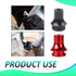 1 PC Automobile Shift Gear Head Connector, M12 x 1.25 Shift Knob Fixed Dust Boot Connection Limiter, Gear Head Buckle Base Adapter, Compatible wit...