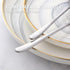4-Piece Round Stainless Steel Bouillon Spoons Soup Spoons, Stainless Steel Large Round Spoons, Heavy-Weight Round Deep Bowl Spoon Set, Dinner Meta...